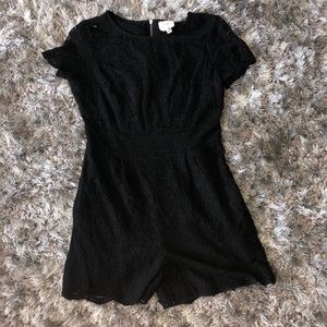 Black lace romper
